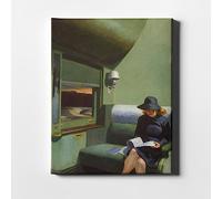 Spiffing Prints Edward Hopper - Compartment C Car 193 - Canvas Wall Art - Home Décor Art - Giclee Print - Small