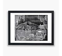 Spiffing Prints Gustave Doré - Dante's Inferno - Lucifer Kin Of Hell - Wall Poster - Home Décor Art - Giclee Print - Print Only - Medium