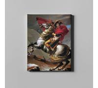 Spiffing Prints Jacques David - Napoleon Crossing the Alps - Small - Gallery Canvas