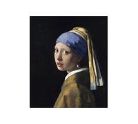 Spiffing Prints Johannes Vermeer - Girl with a Pearl Earring - Small - Semi Gloss - Unframed Art Print