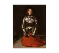 Spiffing Prints John Everett Millais - Joan of Arc - Large - Matte - Framed Art Print Poster