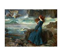 Spiffing Prints John William Waterhouse The Tempest - Large - Archival Matte - Framed
