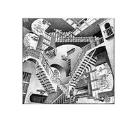 Spiffing Prints M C Escher - Relativity Lattice - Small - Semi Gloss - Unframed Art Print Poster