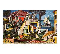 Spiffing Prints Pablo Picasso - Mediterranean Landscape - Large - Semi Gloss - Unframed Art Print Poster