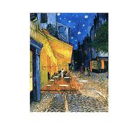 Spiffing Prints Vincent Van Gogh The Cafe Terrace on the Place de Forum in Arles at Night, 1888 - Large - Matte - Framed Art Print Poster