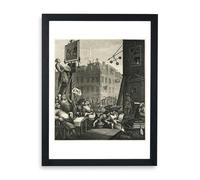 Spiffing Prints William Hogarth - Beer Street - Medium - Framed Print