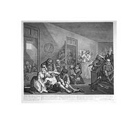 Spiffing Prints William Hogarth - The Rake's Progress - Small - Semi Gloss - Unframed Art Print