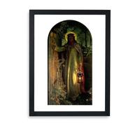 Spiffing Prints William Holman Hunt - The Light of the World Poster - Small - Framed Print