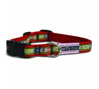 Spiffy Dog Air Bones Dog Collar, L, Red