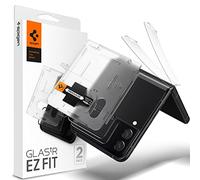 Spigen 2 Pack Glas.tR EZ Fit Tempered Glass External Screen Protector and Film Hinge Protector for Samsung Galaxy Z Flip 4