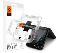 Spigen 2 Pack Glas.tR EZ Fit Tempered Glass External Screen Protector for Samsung Galaxy Z Flip7 FE/Galaxy Z Flip 6