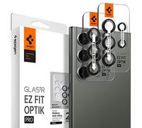 Spigen 2 Pack Glas.tR Optik Pro EZ Fit Tempered Glass Camera Lens Protector for Samsung Galaxy S23 Ultra (Black)