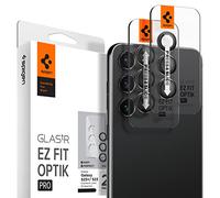 Spigen 2 Pack Glas.tR Optik Pro EZ Fit Tempered Glass Camera Lens Protector for Samsung Samsung Galaxy S23 and Galaxy S23 Plus (Black)