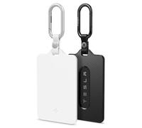 Spigen 2-Pack Tesla Key Card Holder, Tesla Accessories, Car Key Card Protector Cover Case Compatible with Tesla Model 3, Model Y, Model S & Model X (All Models & Years) - Black & White