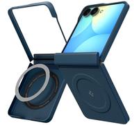 Spigen Air Skin Aramid MagFit Case for Samsung Galaxy Z Flip 8 Navy | Navy, Genuine aramid fibre, Ultra-slim profile, Lightweight and durable construction, MagSafe Compatible,Strong Magnetic Hold