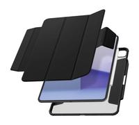 Spigen AirSkin Pro Compatible with iPad Pro 13 inch (2024) 7th Generation with Detachable Magnetic Cover, Clear Transparent Back and Pencil Holder - Black