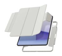 Spigen AirSkin Pro Compatible with iPad Pro 13 inch M4 (2024) 7th Generation with Detachable Magnetic Cover, Clear Transparent Back and Pencil Holder - Gray