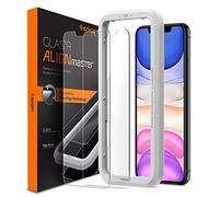 Spigen AlignMaster Tempered Glass Compatible with iPhone 11, iPhone XR, 2 Pieces, Scratch Resistant, 9H Screen Protector