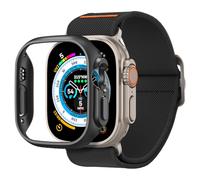 Spigen Apple Watch Ultra 3/2/1 49mm Thin Fit Case with Apple Watch Lite Fit Band Strap (49/46/45/44mm) - Black