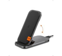 Spigen ArcField [Designed for Samsung] Qi Flex True 15W Super Fast Wireless Charger Stand & Pad for Samsung Galaxy S24 Ultra Plus Z Fold Flip 5 4 3 S24 S23 22 S21 S20 and more [No Adapter Included]