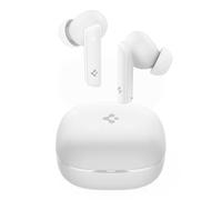 Spigen Audio True Wireless SA-TW P20 Wireless In-Ear Earbuds with 30 Hours Playtime, up to 40dB 3 Multi-Mode ANC Pro, EQ Customization, 6 Microphones, Gaming Mode, LCP Graphene Drivers, IPX5 - White