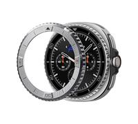 Spigen Bezel Tune Compatible with Samsung Galaxy Watch 8 Classic 46mm Bezel Ring Protector Ring Adhesive Cover (2025) - Silver