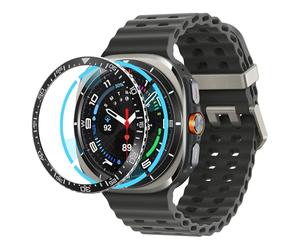 Spigen Bezel Tune Compatible with Samsung Galaxy Watch Ultra 47mm Bezel Ring Protector Ring Adhesive Cover (2025/2024) - Black