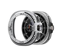 Spigen Bezel Tune Pro Compatible with Samsung Galaxy Watch 8 Classic 46mm Bezel Ring Protector with Case (2025) - Silver