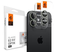 Spigen Camera Lens Screen Protector [GlasTR EZ Fit Optik Pro] Designed for iPhone Series [Case Friendly] - Green [2 Pack]