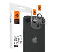 Spigen Camera Lens Screen Protector [GlasTR Optik Pro] designed for iPhone 16e - Black [2 Pack]
