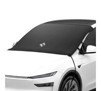 Spigen Car Front Windscreen Magnetic Cover, All-Weather Waterproof | Snow Ice Frost Sun UV Dust Water Resistant, Front Windshield Cover for Most Cars & All Tesla Model 3/Y Accessories