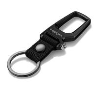 Spigen Carabiner, Car Key Chain Clip, Durable Metal, Light & Compact, Bottle Opener For Men And Women, 1Pack - Black