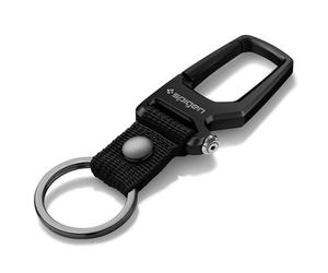 Spigen Carabiner, Car Key Chain Clip, Durable Metal, Light & Compact, Bottle Opener For Men And Women, 1Pack - Black