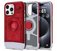 Spigen Classic C1 MagFit Case for iPhone 15 Pro, Compatible with MagSafe Accessories - Ruby