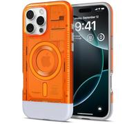 Spigen Classic C1 MagFit Case for iPhone 16 Pro, Compatible with MagSafe Accessories - Tangerine