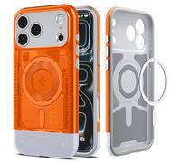 Spigen Classic C1 MagFit Case for iPhone 17 Pro, MagSafe Compatible Phone Cover - Tangerine