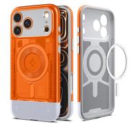 Spigen Classic C1 MagFit Case for iPhone 17 Pro Max, MagSafe Compatible Phone Cover - Tangerine