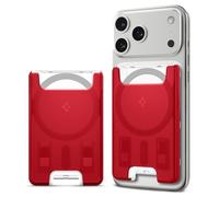 Spigen Classic C1 MagFit Magnetic MagSafe Wallet Card Holder 3-Cards Compatible with iPhone 17/16/15/14/13/12 Series and PixelSnap Cases for Pixel 10 Series - Ruby