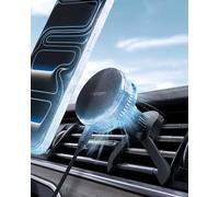 Spigen Cryomax MagFit Qi2.2 25W Peltier Wireless Car Charger for MagSafe | Cooling Magnetic Car Phone Holder Mount N52 Magnet 1M Cable for iPhone 17 Pro Max Air & iPhone 17e 16 15 14 13 12 - Airvent
