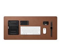 Spigen Desk Pad Velo Vegan PU Leather with Non Slip Rubber Mat - Brown