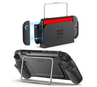 Spigen Dual Grip Pro Compatible with Nintendo Switch 2 Case (2025) Protective Handheld Case with Ergonomic Grip - Black