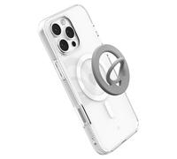 Spigen Dual Pop MagFit Phone Ring Grip [Lightweight Silicone] Designed for MagSafe iPhone 17 16 15 14 13 12 Pro Max Air & MagSafe Cases for Pixelsnap Pixel 10 9a Samsung S25 16e - Grey