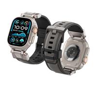 Spigen Dura Pro Armor Nylon Strap Band with Metal Connector Compatible with Apple Watch Ultra 3/2/1 (49mm), Series 11/10/9/8/SE (46/45/44/42mm) - Gray