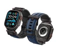 Spigen Dura Pro Armor Nylon Strap Band with Metal Connector Compatible with Apple Watch Ultra 3/2/1 (49mm), Series 11/10/9/8/SE (46/45/44/42mm) - Navy Blue