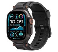 Spigen Dura Pro Armor Nylon Strap Band with Metal Connector Compatible with Apple Watch Ultra 3/2/1 (49mm), Series 11/10/9/8/SE (46/45/44/42mm) - Black Edition