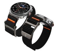 Spigen Dura Pro Flex Strap Band Compatible with Samsung Galaxy Watch 8 40mm/44mm (2025), Samsung Galaxy Watch 8 Classic 46mm (2025) - Black