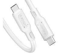 Spigen DuraSync USB C to C 2.0 Cable, 60W & 480Mbps, 1.5m, Durable Cotton Braided Power & Data Transfer, ONLY USB C Compatible, with Macbook, iPad Pro 2018, Galaxy, Huawei, Pixel