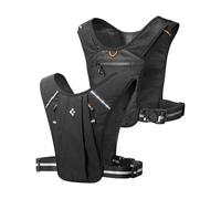 Spigen Dynamic Shield Running Vest Phone Holder with Adjustable Chest Strap (34"-48") [Reflective Strips] for Men Women Sports Bag up to 6.9", Rear Storage, Shoulder Pouch for Jogging Marathon - L-XL
