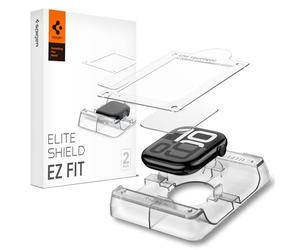 Spigen EliteShield EZ Fit Screen Protector for Apple Watch 11/10 42mm, Installation Kit included, EPU Film, Anti Scratch, Crystal Clear - 2 Pack