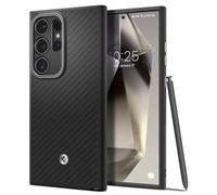 Spigen Enzo Aramid Case Compatible with Samsung Galaxy S24 Ultra - Matte Black